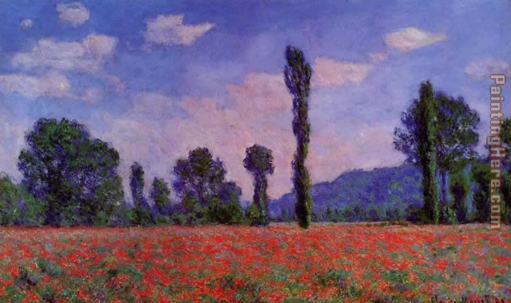 Claude Monet Poppy Field in Giverny
